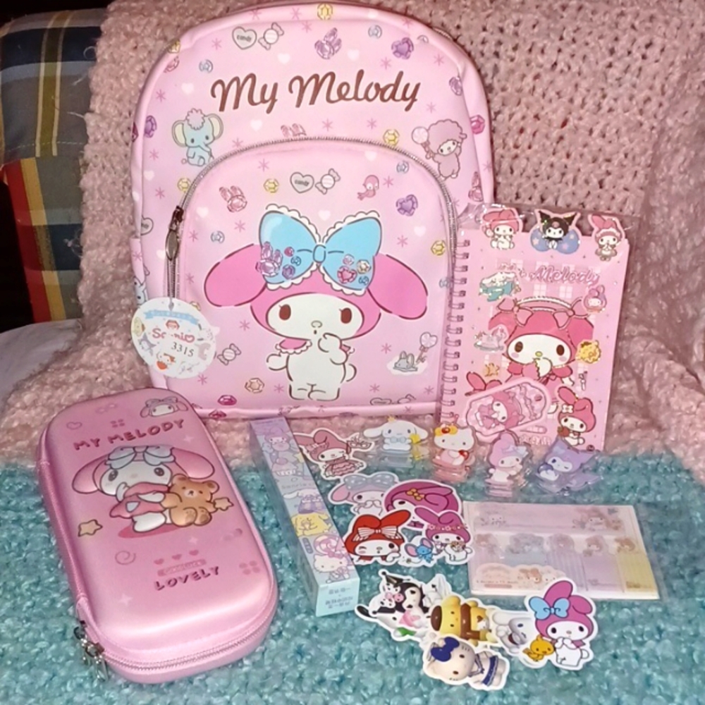 Perfectly Pink 🥰 My Melody Backpack, Pencil Case and More!